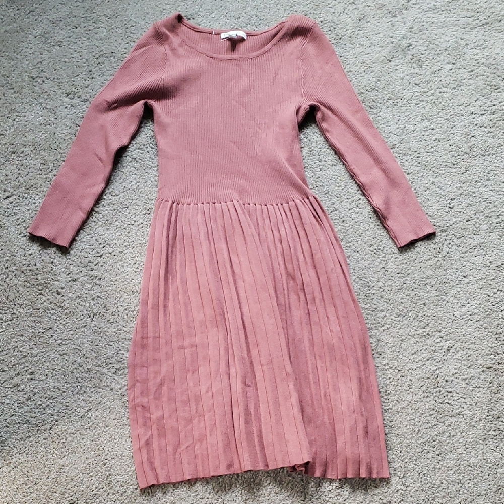 Cato Dress in Dusty Pink